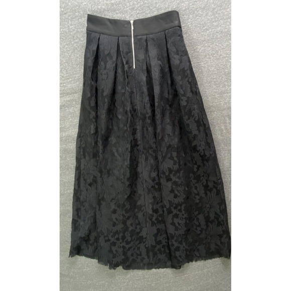 Whimsigoth Maxi Skirt Womens 6 Black Lace Fairy  Cottagecore Grunge Punk Witchy - Picture 10 of 16